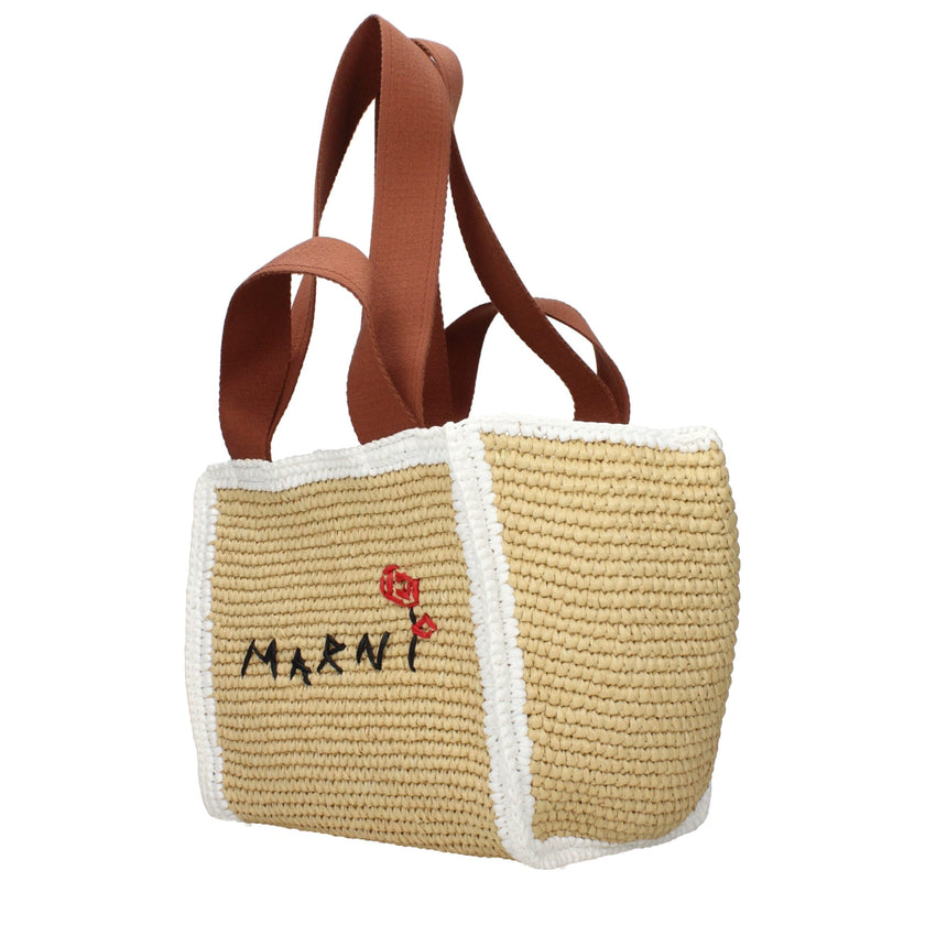 Marni Beige Raffia Handbag Marni