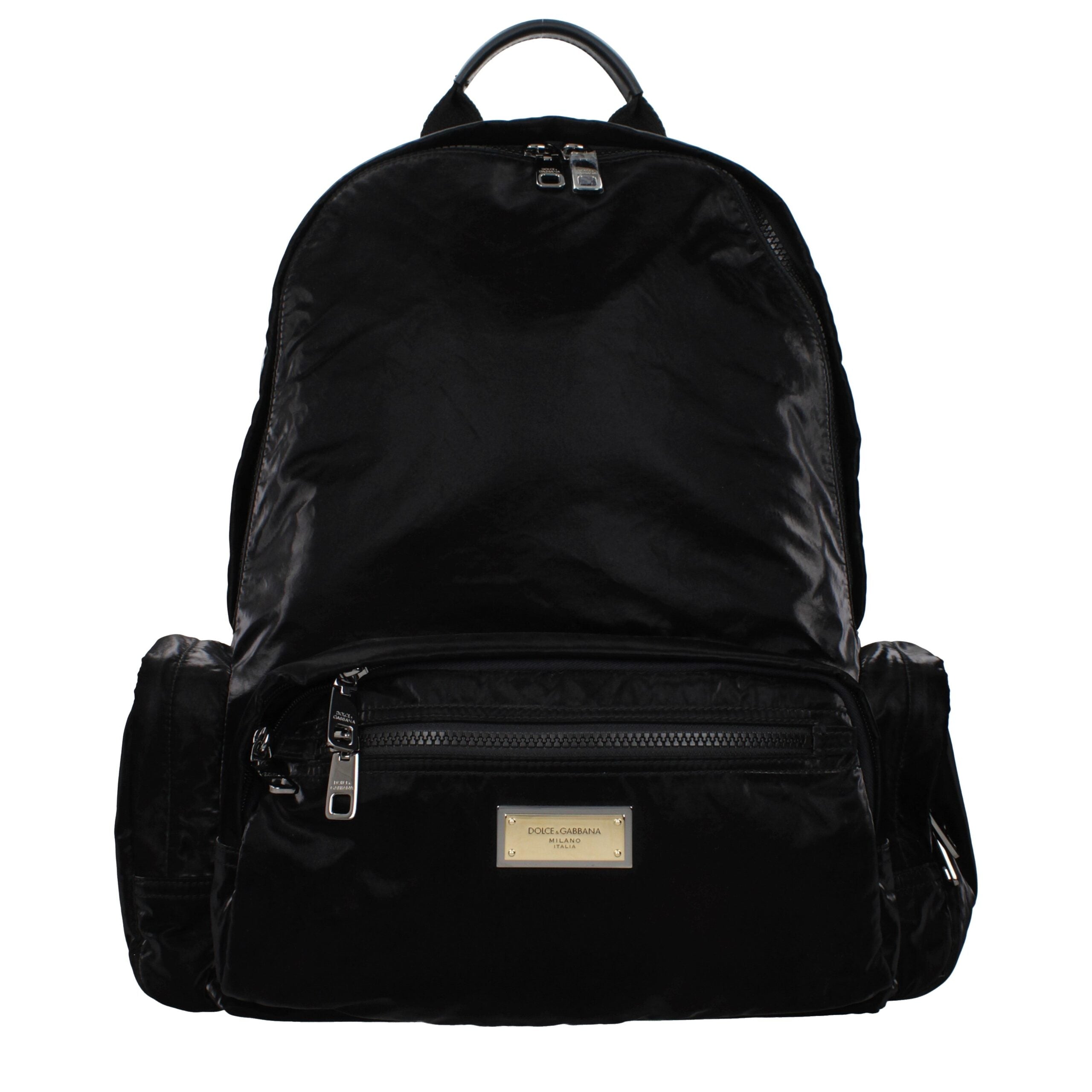 Dolce & Gabbana Black Nylon Backpack Dolce & Gabbana