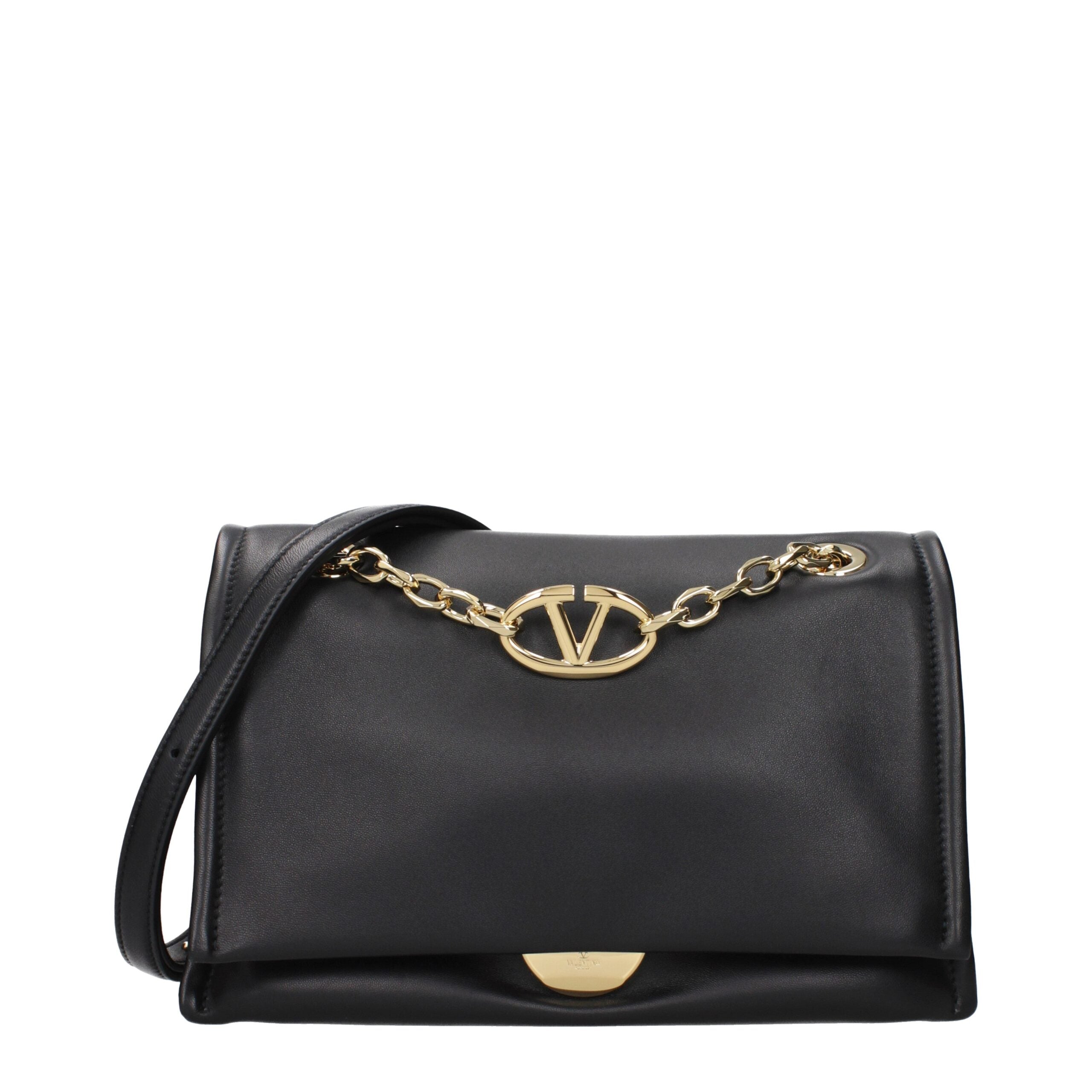 Valentino Garavani Black Leather Crossbody Bag Valentino Garavani