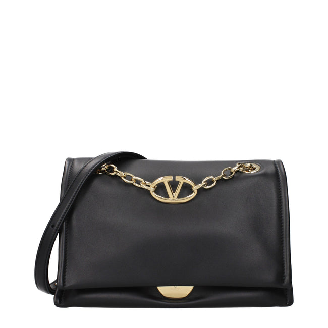 Valentino Garavani Black Leather Crossbody Bag Valentino Garavani