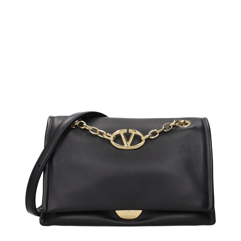 Valentino Garavani Black Leather Crossbody Bag Valentino Garavani