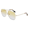 Victoria Beckham Gold Metal Sunglasses Victoria Beckham