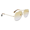 Victoria Beckham Gold Metal Sunglasses Victoria Beckham
