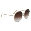 Victoria Beckham Gold Metal Sunglasses Victoria Beckham