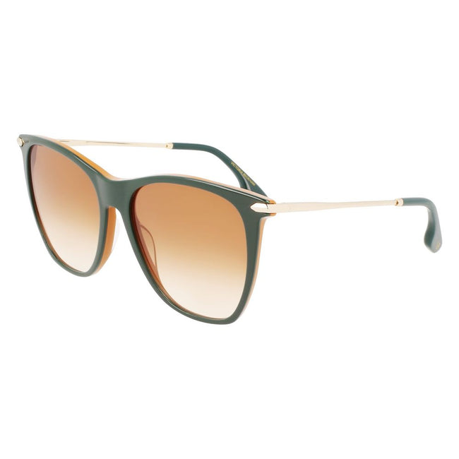 Victoria Beckham Green Acetate Sunglasses Victoria Beckham