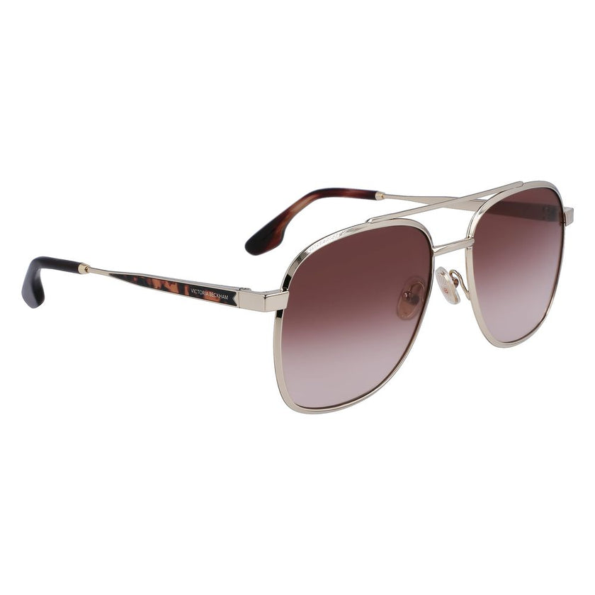 Victoria Beckham Gold Metal Sunglasses Victoria Beckham