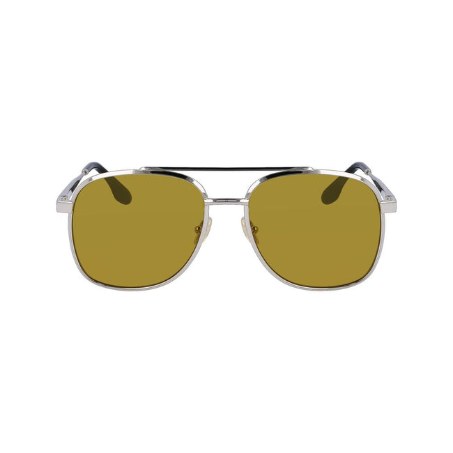 Victoria Beckham Gray Metal Sunglasses Victoria Beckham