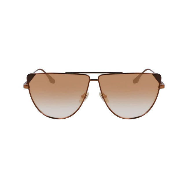 Victoria Beckham Brown Metal Sunglasses Victoria Beckham