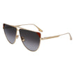 Victoria Beckham Brown Metal Sunglasses Victoria Beckham
