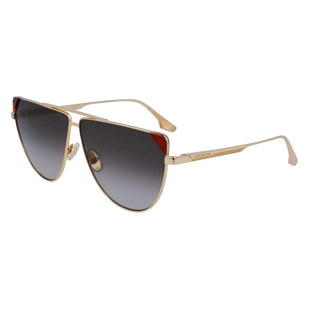 Victoria Beckham Brown Metal Sunglasses Victoria Beckham