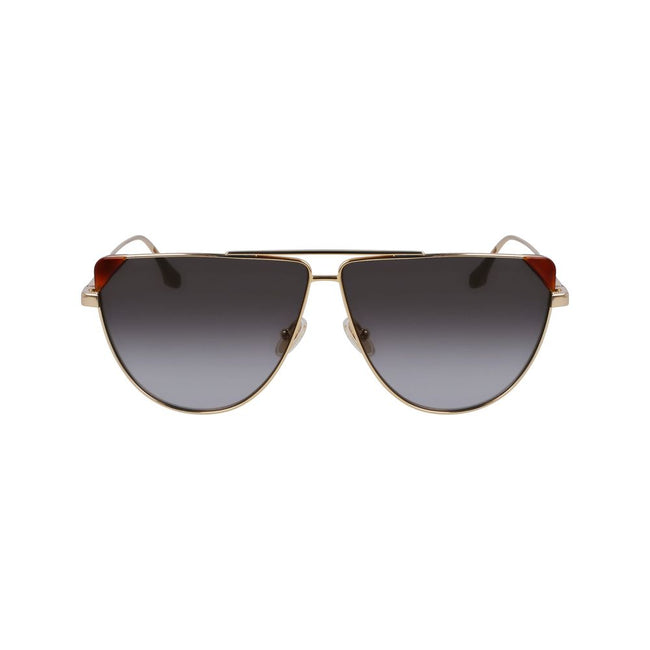 Victoria Beckham Brown Metal Sunglasses Victoria Beckham