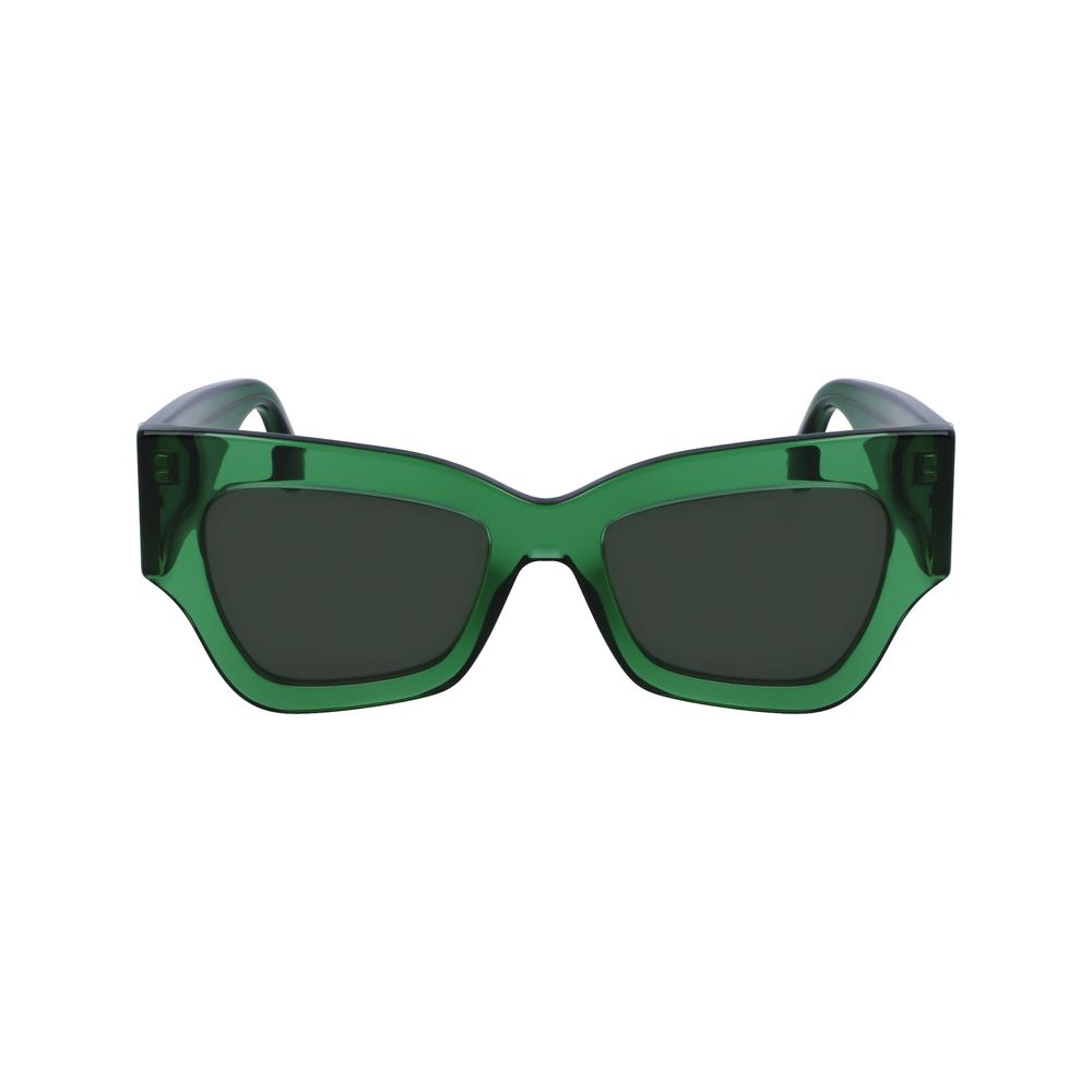 Victoria Beckham Green Acetate Sunglasses Victoria Beckham