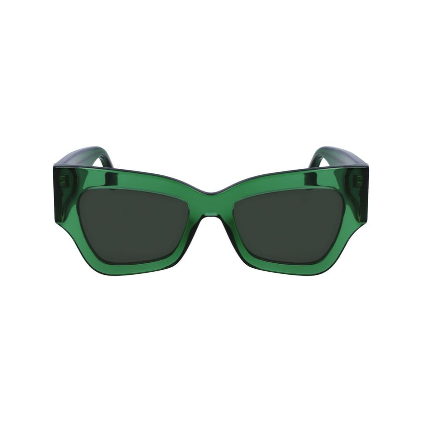 Victoria Beckham Green Acetate Sunglasses Victoria Beckham