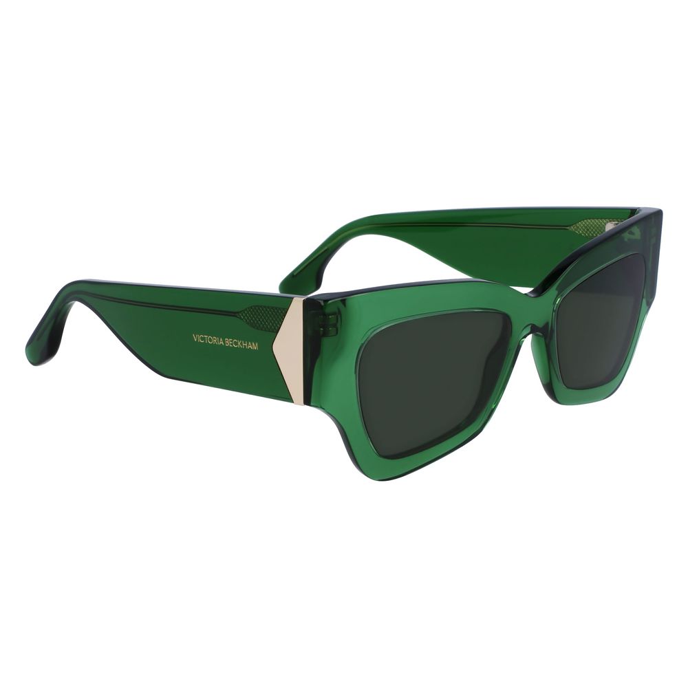 Victoria Beckham Green Acetate Sunglasses Victoria Beckham