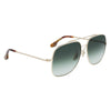 Victoria Beckham Gold Metal Sunglasses Victoria Beckham