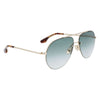 Victoria Beckham Gold Metal Sunglasses Victoria Beckham