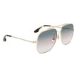Victoria Beckham Gold Metal Sunglasses Victoria Beckham