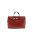 Brunello Cucinelli Bordeaux Calf Leather Bos Taurus Shoulder Bag Brunello Cucinelli