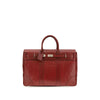 Brunello Cucinelli Bordeaux Calf Leather Bos Taurus Shoulder Bag Brunello Cucinelli