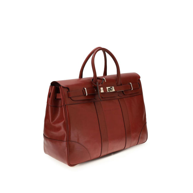 Brunello Cucinelli Bordeaux Calf Leather Bos Taurus Shoulder Bag Brunello Cucinelli