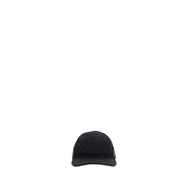 Gucci Black Cotton Cap (Baseball Hat) Gucci