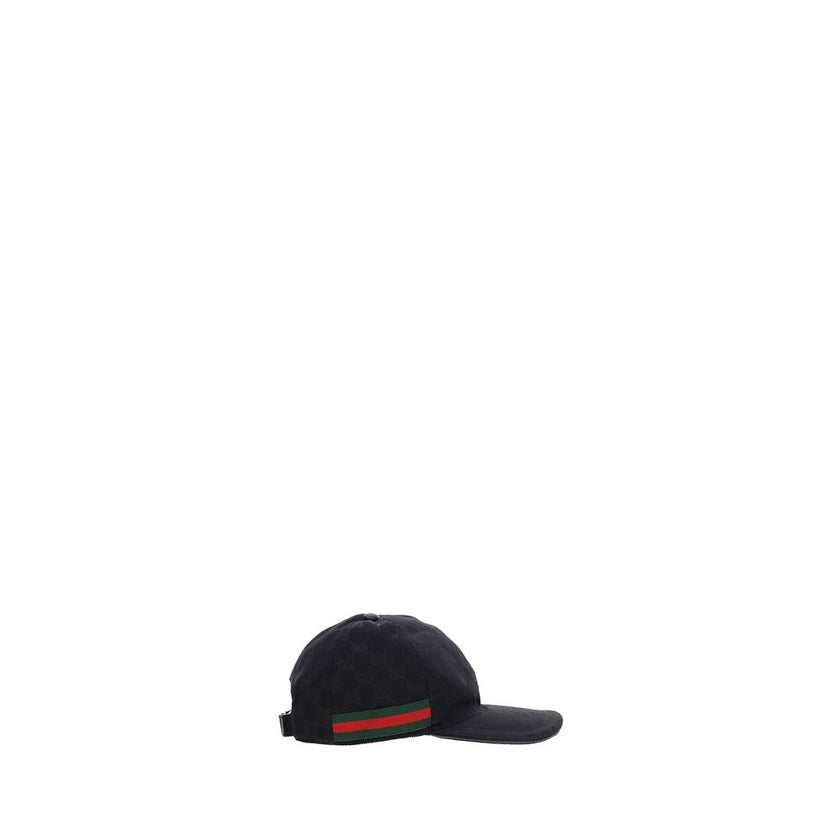 Gucci Black Cotton Cap (Baseball Hat) Gucci