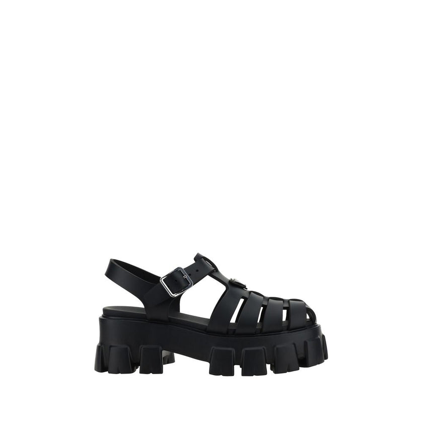 Prada Black Acetate Platform Sandals Prada