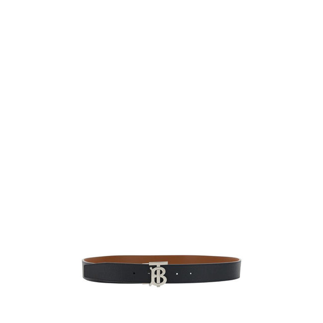 Burberry Black Calf Leather Bos Taurus Regular Belt Burberry