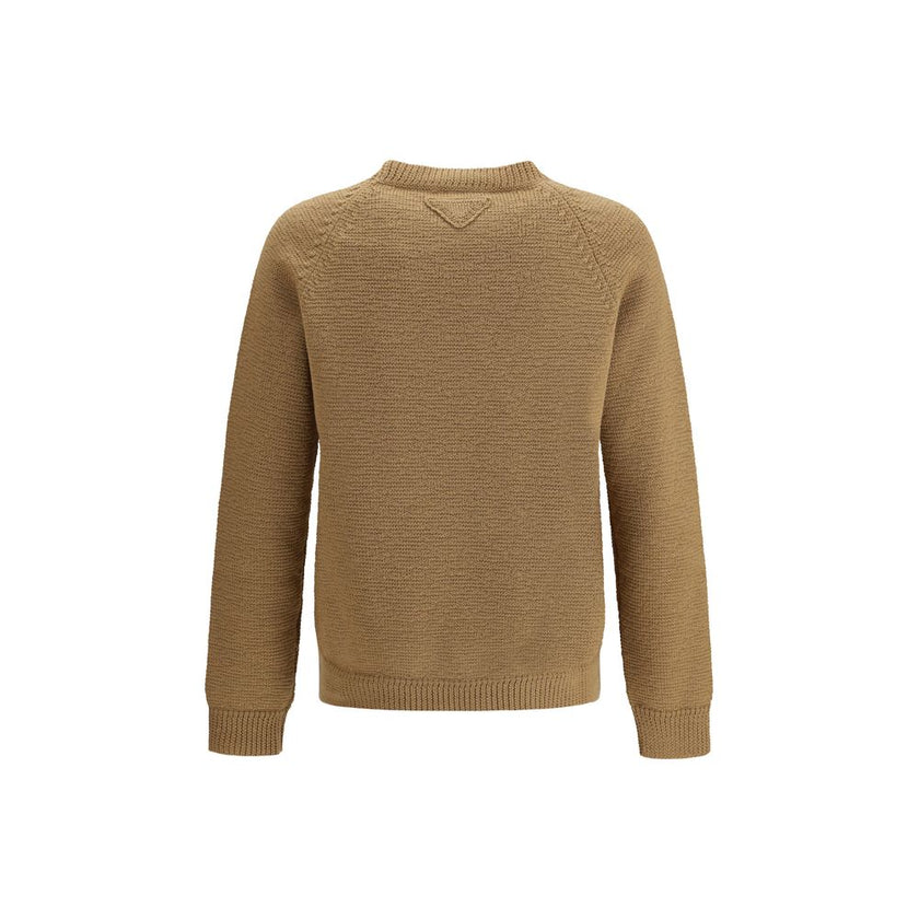 Prada Beige Wool Sweatshirt Prada