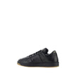 Prada Black Calf Leather Bos Taurus Low Top Sneakers Prada