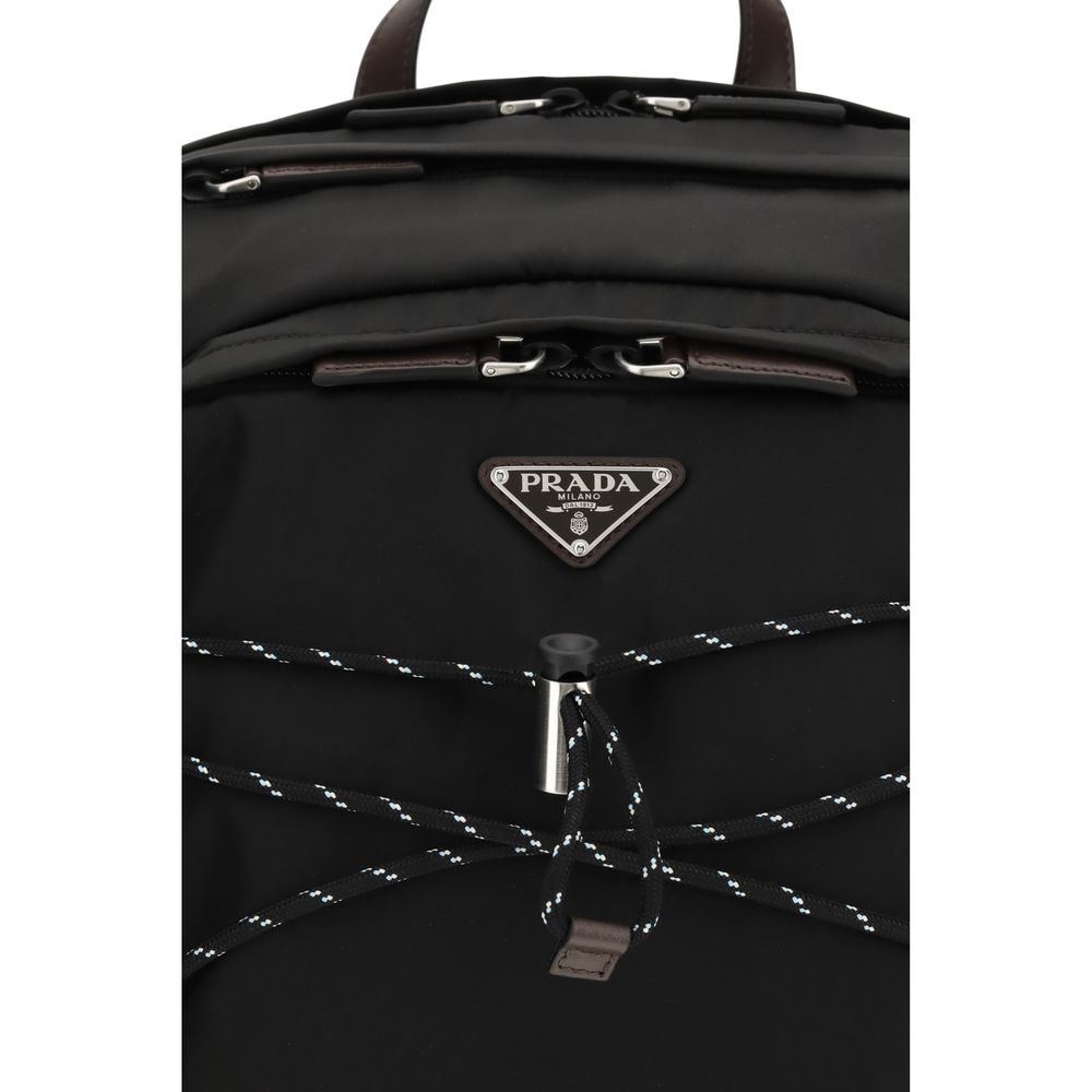 Prada Black Recycled Polyamide Backpack Prada