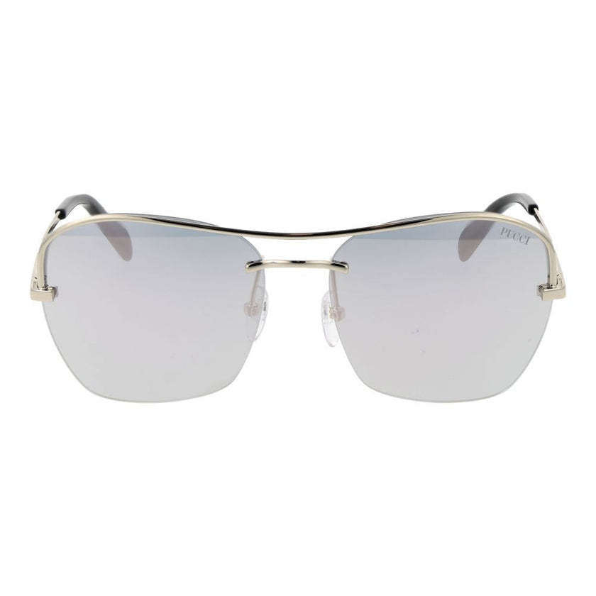Emilio Pucci Silver Metal Sunglasses Emilio Pucci
