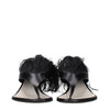 Lanvin Black Leather Flip-Flop Sandals Lanvin