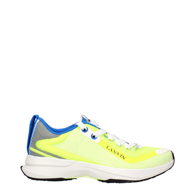 Lanvin Yellow Fabric Athletic Sneakers Lanvin