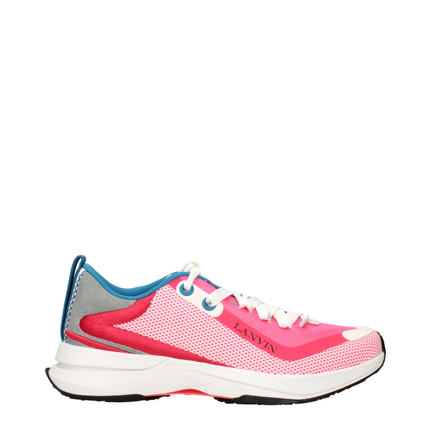Lanvin Pink Fabric Athletic Sneakers Lanvin