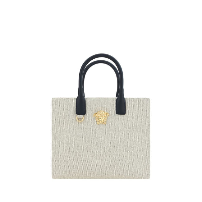 Versace Beige Cotton Shoulder Bag Versace