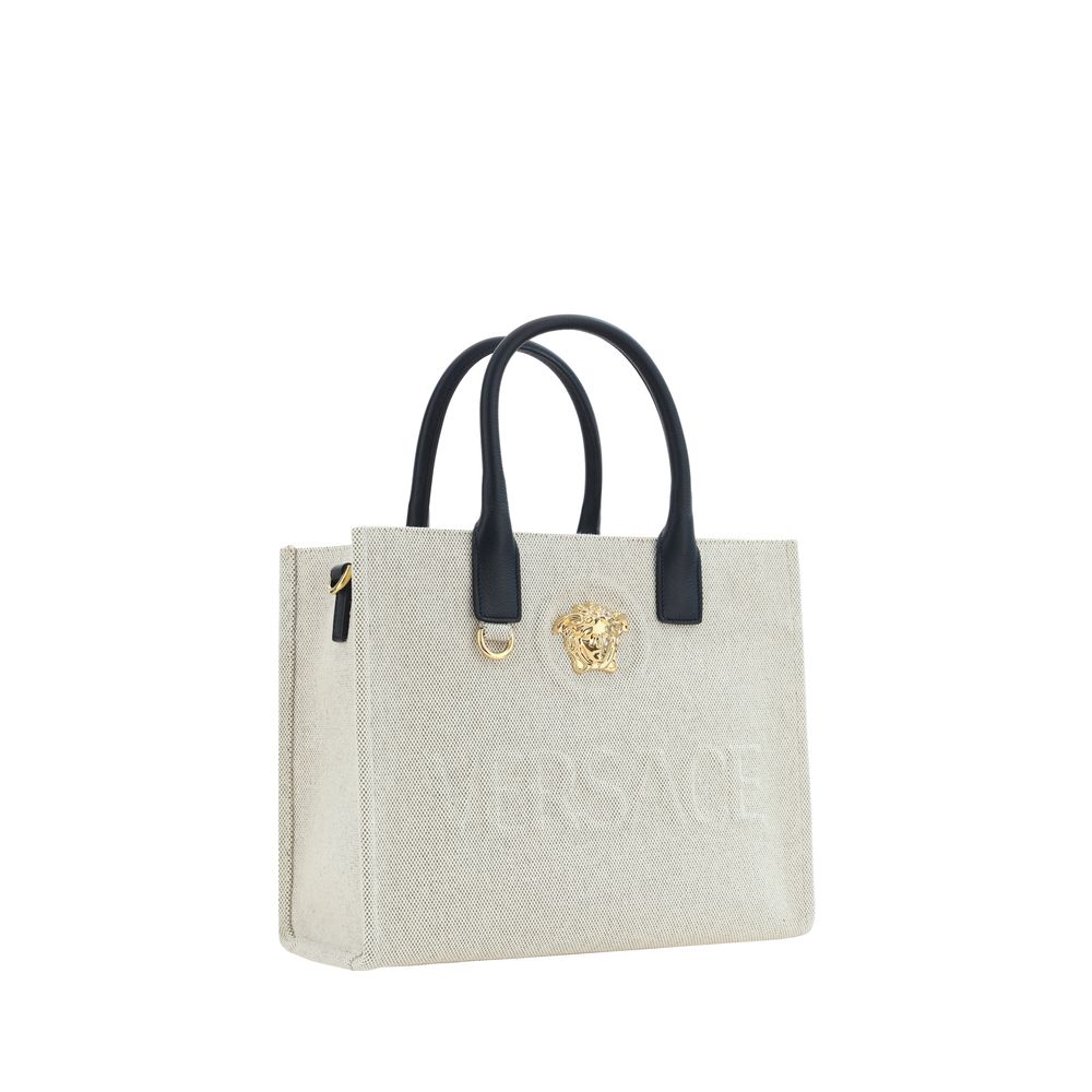 Versace Beige Cotton Shoulder Bag Versace