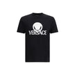 Versace Black Cotton T-Shirt Versace