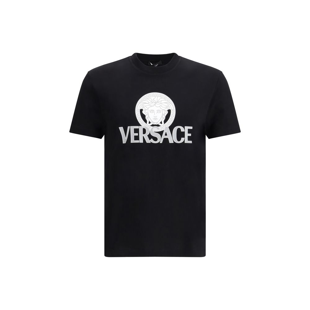 Versace Black Cotton T-Shirt Versace