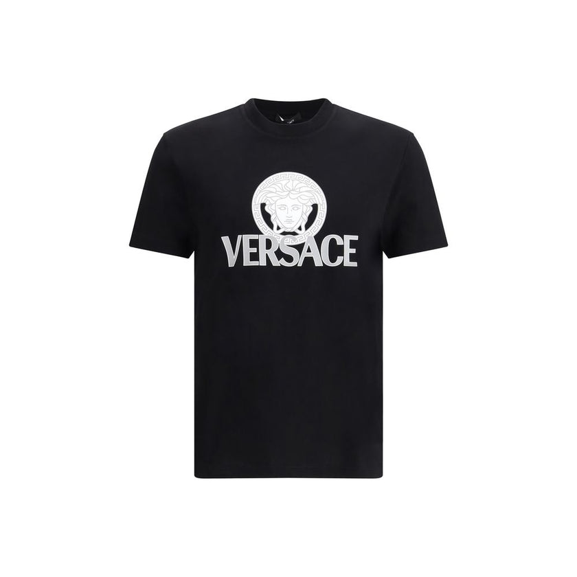 Versace Black Cotton T-Shirt Versace