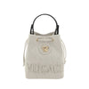 Versace White Fabric Backet Bag Versace