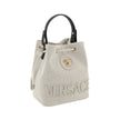 Versace White Fabric Backet Bag Versace