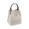 Versace White Fabric Backet Bag Versace
