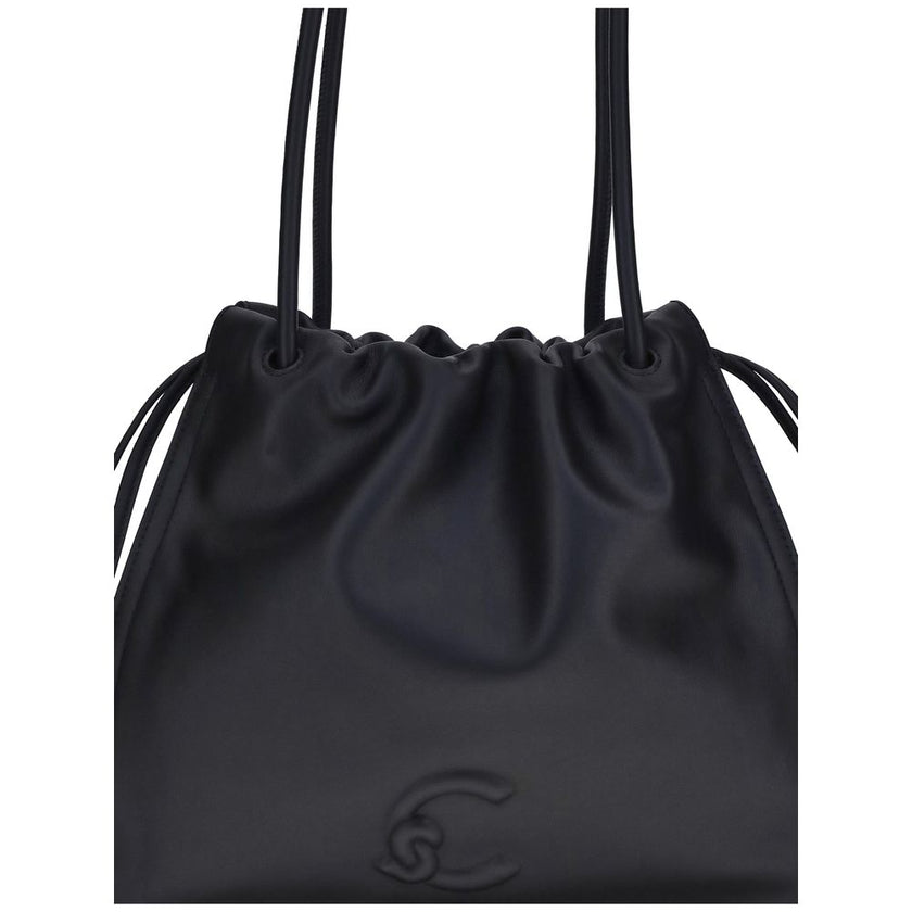 Coccinelle Black Calf Leather Bos Taurus Handbag Coccinelle