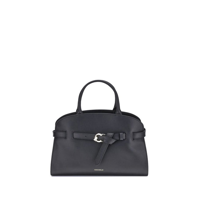 Coccinelle Black Calf Leather Bos Taurus Handbag Coccinelle