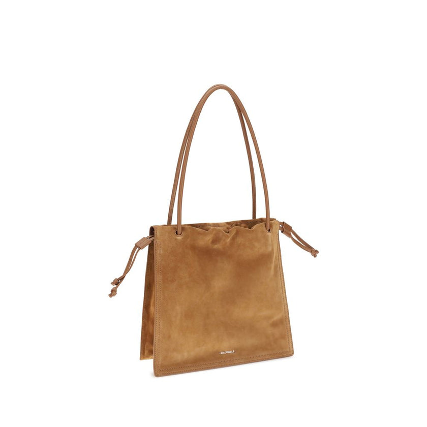 Coccinelle Beige Calf Leather Bos Taurus Handbag Coccinelle