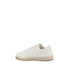 Prada White Calf Leather Bos Taurus Low Top Sneakers Prada