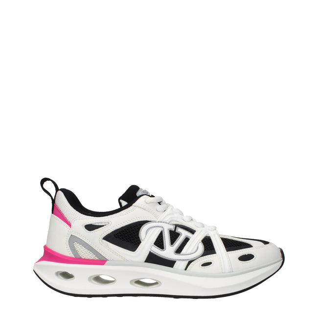 Valentino Garavani White Fabric Athletic Sneakers Valentino Garavani
