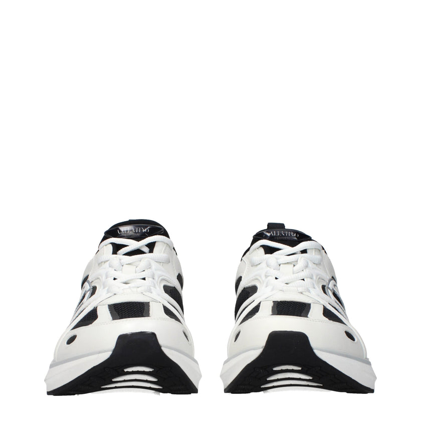Valentino Garavani White Fabric Athletic Sneakers Valentino Garavani