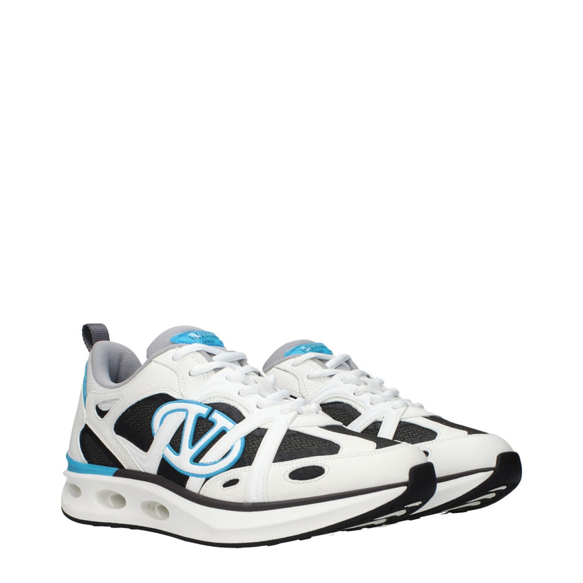 Valentino Garavani White Fabric Athletic Sneakers Valentino Garavani